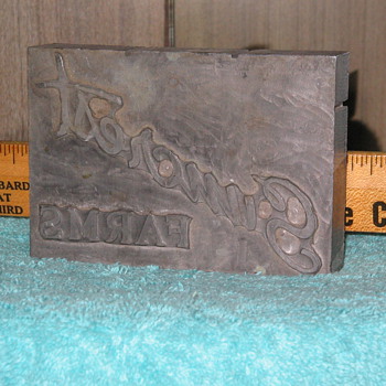 Suncrest Farms , Butztown - Bethlehem Pa. printing block - Office