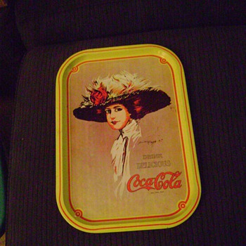 1971 Coca Cola Hamilton King Reproduction Tray-fake or real??????