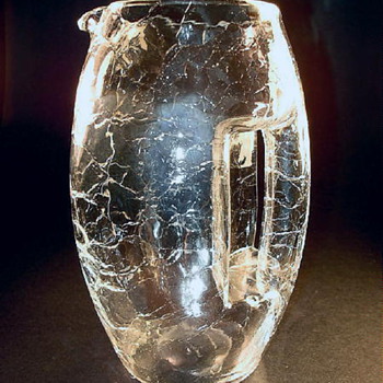 Loetz Crackle Jugs, formerly known as Kolo Moser jugs - Art Glass