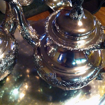 1950's German Sterling silver 5 Pc Tea/Coffee Service