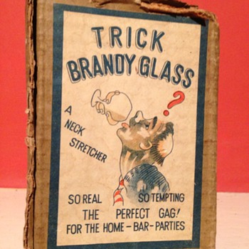 A old brandy (trick) glass - Glassware