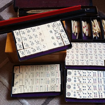 Very old ivory Chinese Mahjong game