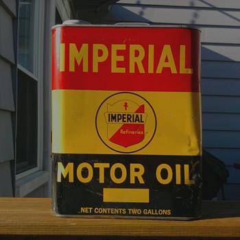 Imperial Motor Oil can - Petroliana