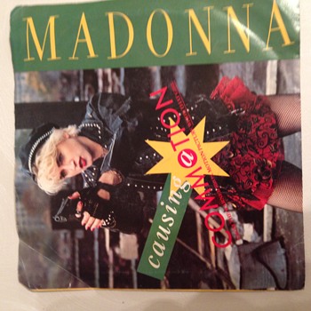 Madonna 45 Record Commotion from Soundtrack of Who's That Girl Art Cover - Records