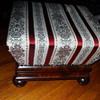 19th CENTURY MAHOGANY UPHOLSTERED BOX STOOL