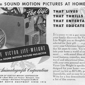 1948 - Victor Film Projector Advertisement