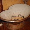 Old metal tub