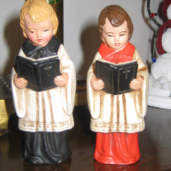 German hard plastic Choir Boys - Christmas