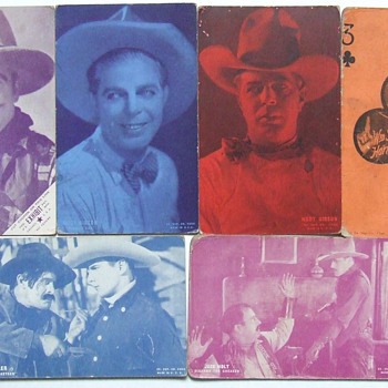 Old Western Movie Star Arcade Cards - Movies