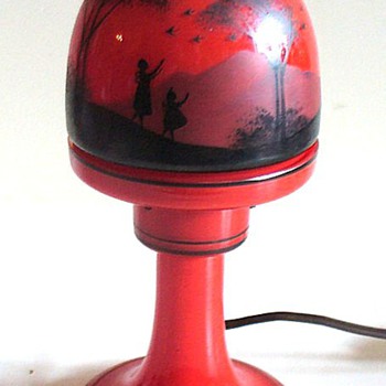 RUCKL NIGHT LIGHT, MARKED - Art Glass