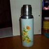 SMALL GLASS THERMOS BOTTLE