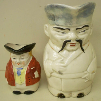 Two Character  or Toby Jug / Pitcher - Art Pottery