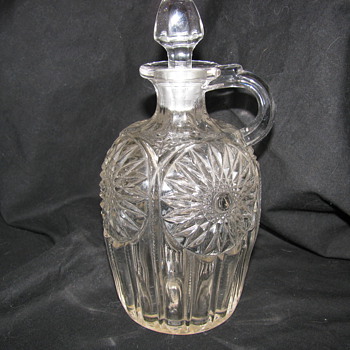unsolved mystery cruet  PRESSED GLASS