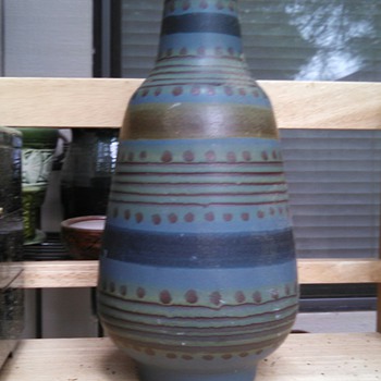 Alvino Bagni Italian Vase "for anthropologies" - Art Pottery