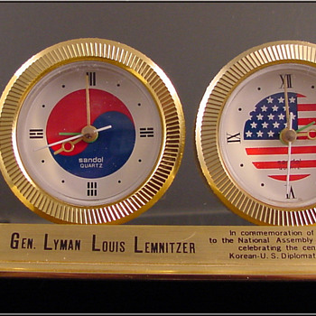 Joint Chiefs of Staff General Lyman Lemnitzer Clock