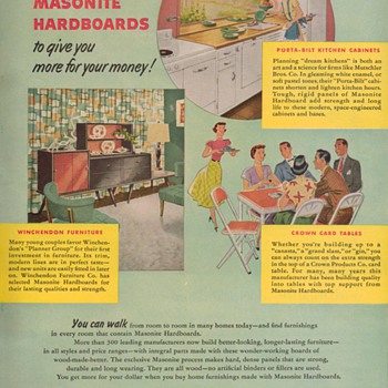 1950 Masonite Advertisement - Advertising