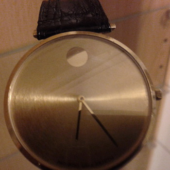MOVADO ZENITH SOLID GOLD MECHANICAL MUSEUM WATCH