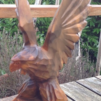 Vintage Russian carved eagle - Animals