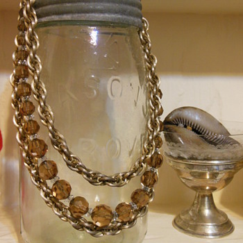 Napier Crystal Topaz triple strand beauty.