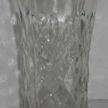 Cut Glass Pitcher and Glasses - Glassware