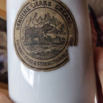 Antique Bear's Grease Jar - Animals