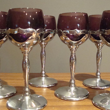  vintage purple wine goblets??? - Glassware