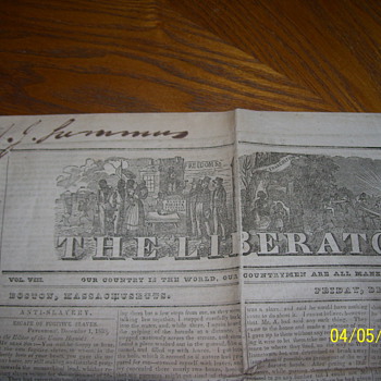 1837  1838 liberator news paper 