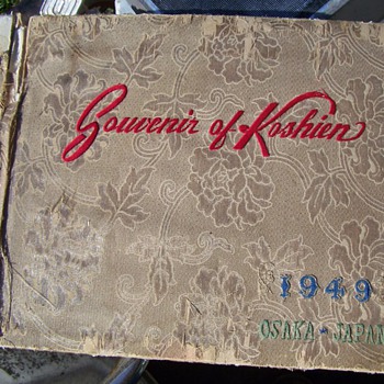 OCCUPIED JAPAN US PRO 1949 SAN FRANCISCO SEALS SOUVENIR KOSHIEN PHOTO ALBUM