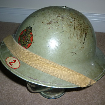 British WWII National Fire Service Helmet - Military and Wartime