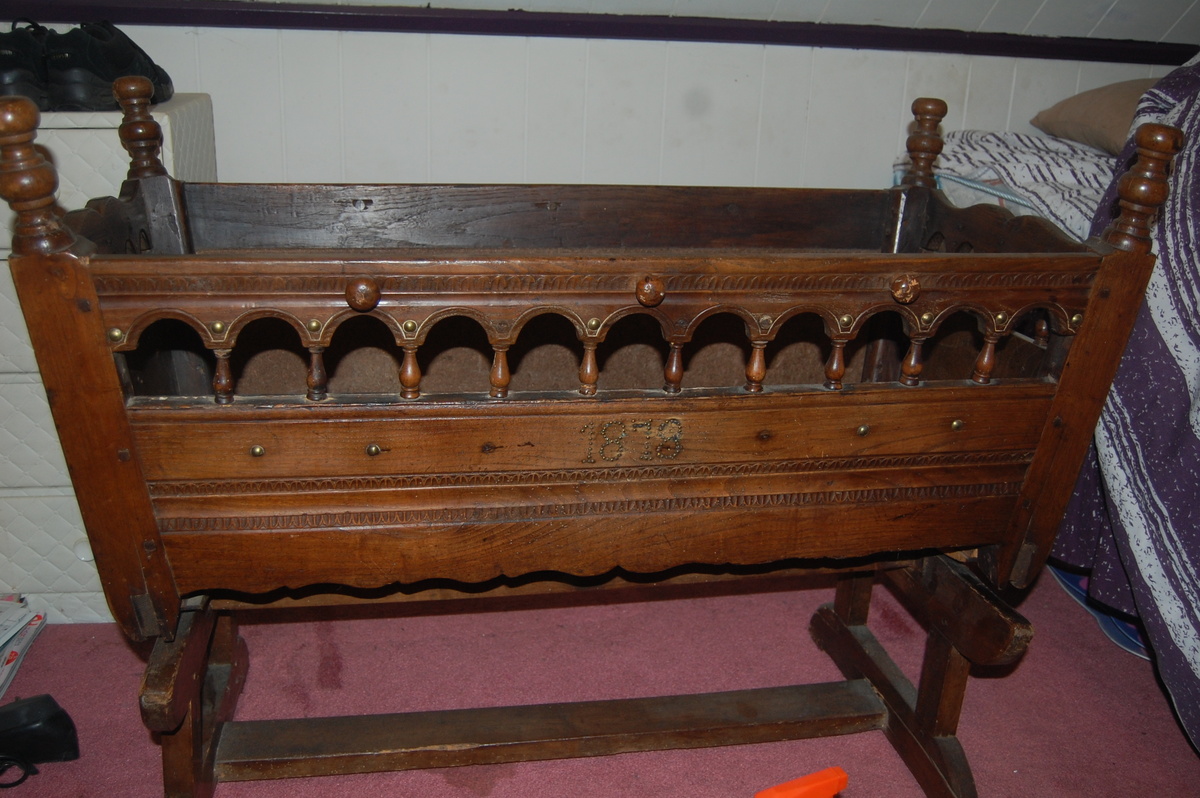 Antique French baby cradle 1878 Collectors Weekly