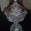 Glass Bowl with Bird Etchings