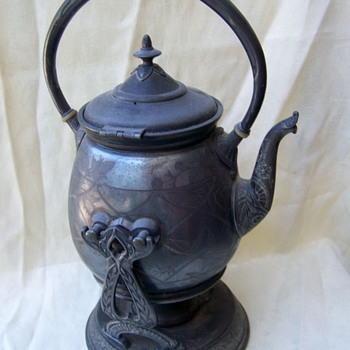 Reed & Barton Teapot and Warmer 3pc Silver Plate 1900?