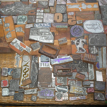 1950s Printers Blocks from NH Newspaper