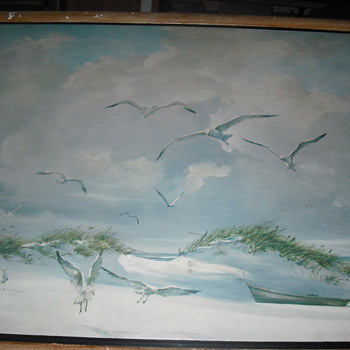 Estate Sale Paintings.. Carolyn Blish and L. Ritter - Folk Art