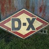 Vintage D-X Oil Sign