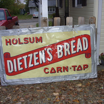 1948 dietzen bread sign - Signs