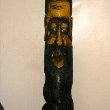 Carved Wooden Mask Of Sage o Lama