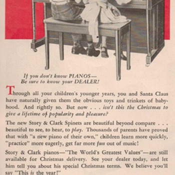 1950 Story & Clark Piano Advertisements - Advertising