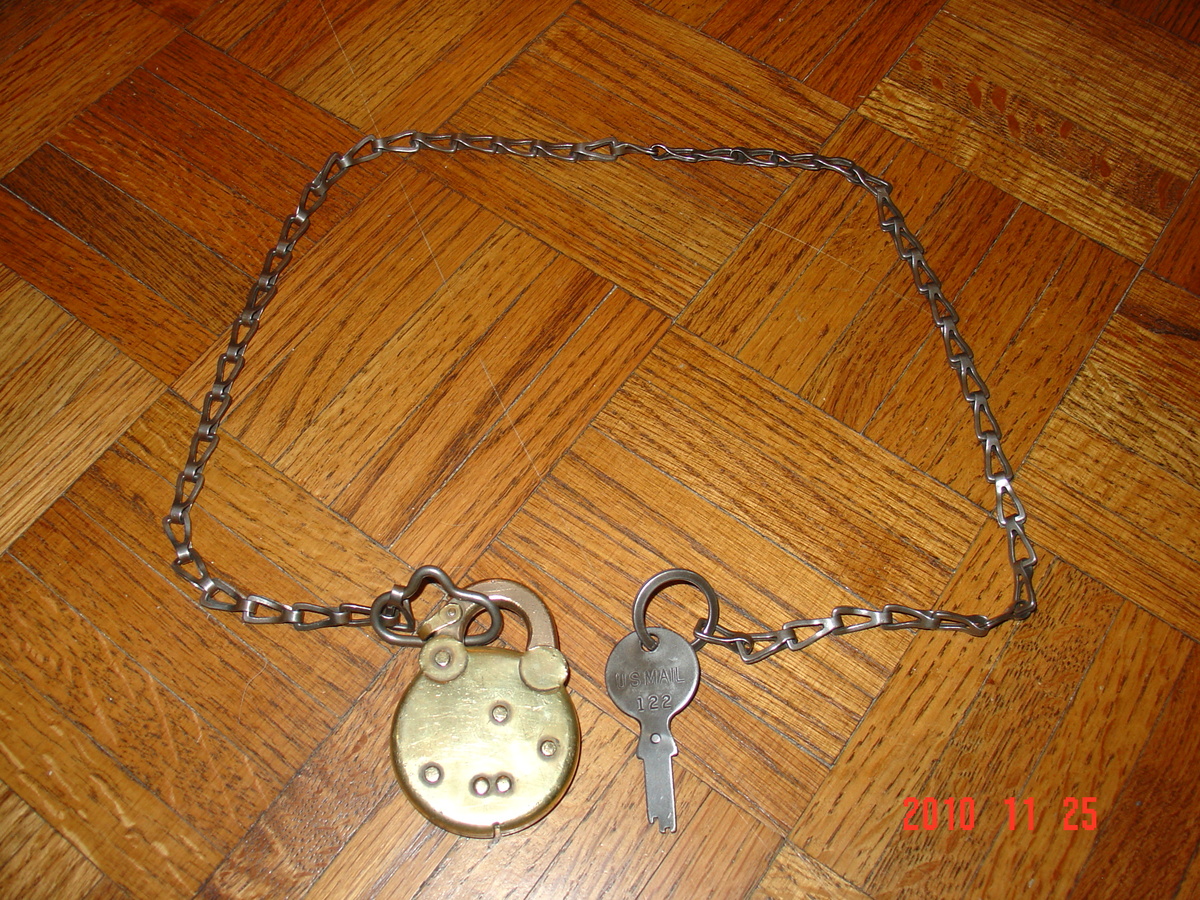 ANTIQUE BRASS POSTAL LETTER BOX LOCK WITH MATCHING KEY Collectors Weekly