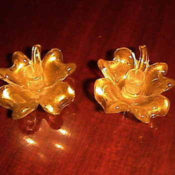 Beautiful Murano Salviati & Co Candle Stick Holders