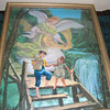 Angel and children litho