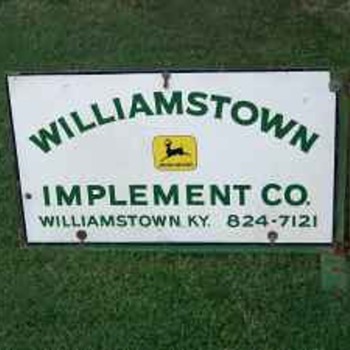 VIntage 1940's john deere dealership sign - Signs