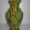 Art Deo Export: Czechoslovakia 1920's  30's  Cased Spatter Glass Vase