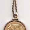 1909 D Gold Five dollar Indian Head 