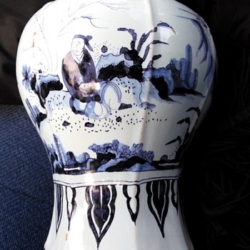 Thrift Shop find 18th Century Delft Vase - Pottery