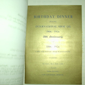 International Shoe Co. SESQUICENTENNIAL - Paper