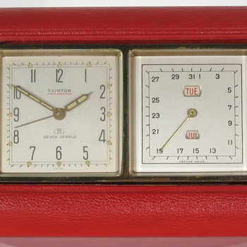 Clinton Swiss Travel Alarm Calendar Clock