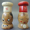 Handmade Wooden Salt and Pepper Shakers