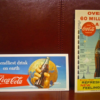 2 Coca Cola Blotters Found Today