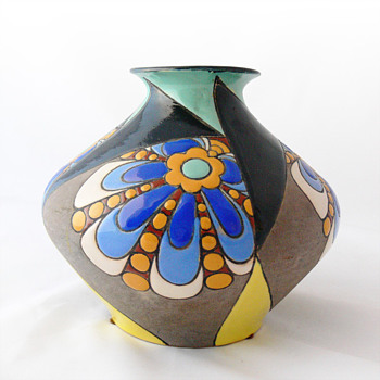Art Déco pottery vase, ca. 1930 - Art Deco